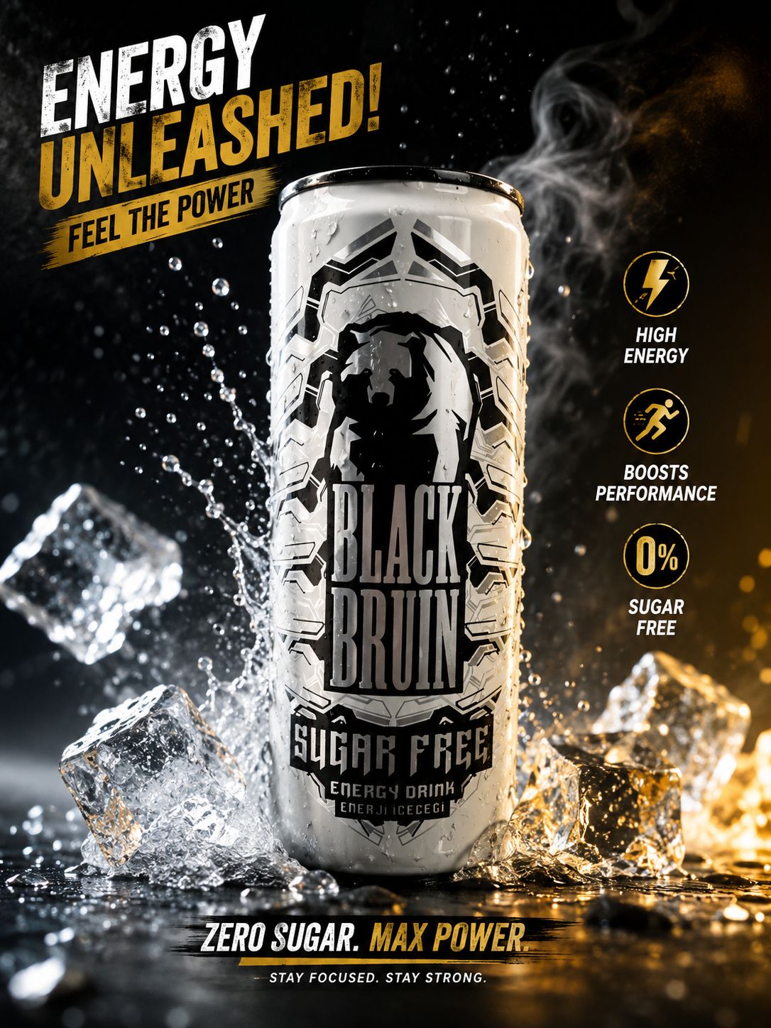 انرژی زا black brun 250mil بدون شکر
